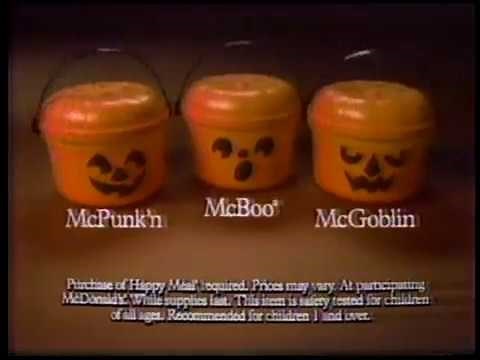 Original McDonalds Boo Buckets ad from 1986!