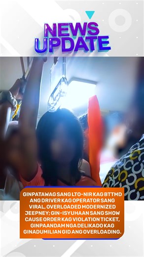 Ginpatawag sang LTO-NIR kag BTTMD ang driver kag operator sang viral, overloaded modernized jeepney; gin-isyuhaan sang Show Cause Order kag violation ticket, ginpaandam nga delikado kag ginadumilian gid ang overloading. | Serbisyo Patrol