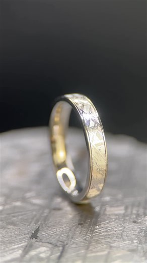 Meteorite Jewelry | Meteorites | Meteorite hunting on Instagram: "We craft our meteorite rings directly from the meteorites we find during our expeditions in northern Sweden. This meteorite is called Muonionalusta, a stunning iron meteorite that fell to Earth around a million years ago. The process is long, but it’s worth it. Stay with us to see more of our meteorite hunting adventures and the jewelry we create from these cosmic treasures, truly out of this world objects. Oh, and by the way, thi