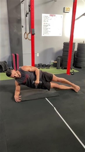 Side plank external rotation
