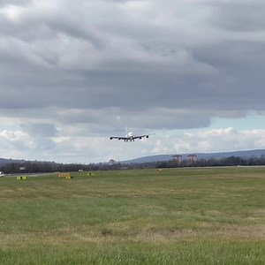 We were at Glasgow Airport this afternoon to watch the Emirates A380 land there for the first time since 2019 ✈️ Full story: http://bit.ly/3KakAew | Glasgow Times