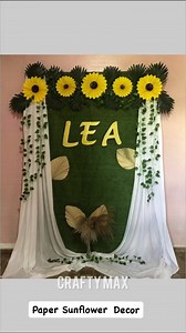 6.3K views · 106 reactions | Paper Sunflower Backdrop | Crafty Max | Facebook