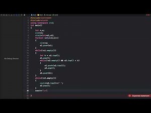 Sort a stack using one temporary stack