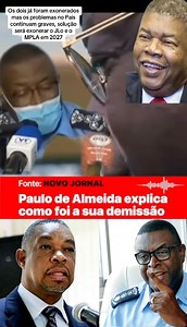 432K views · 7.1K reactions | Os dois já foram exonerados mais os problemas continuam, em 2027 precisamos exonerar o JLo e o MPLA DELE | Opinião pública Angola | Facebook