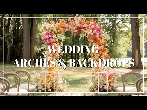 Wedding Arches and Backdrops Decorations Ideas! ✨