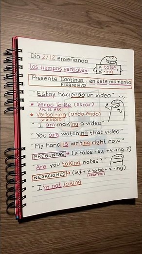 Learn to use the present continuous/progressive in English: 🤓💡
