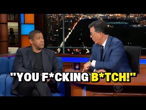 Denzel Washington EXPLODES After Heated Argument LIVE On Stephen Colbert's Show