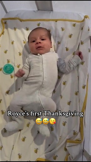 Royce Celebrates His First Thanksgiving with Family