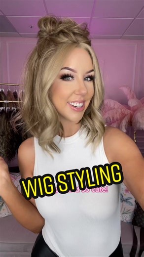 How to Create a Cute Messy Bun Wig | Wig Styling Tutorial