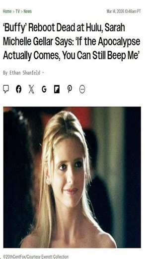 Buffy Reboot Cancelled By Hulu