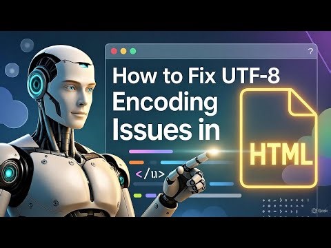 How to Fix UTF-8 Encoding Issues in HTML? | HTML Tutorial #27