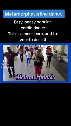 Definitely a need to know dance. This one is played at just about every line dave party across the country. Only 32 counts, easy high cardio and super fun. See full demo with instructional on my YouTube. #metamorphosis #linedance #linedanceinstructor #fredsanford #dance #easydance #cardio #cardiodance #beginnerdance #dancechallenge #fyp #cardiosole #tutorial #instructions #linedanceclass #soullinedance
