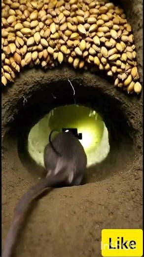 Tiny mouse POV Inside a SecretUnderground World |Real MicroCamera Footage #Shorts