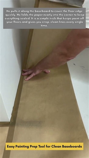 Easy Painting Prep Tool for Clean Baseboards