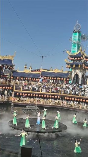 Epic Live Water Stage Performance | Ancient Chinese Culture & Wire Work