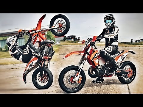 KTM 250 EXC SUPERMOTO : A MONSTER !