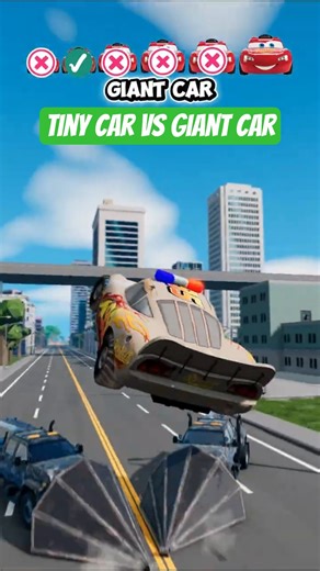 Big & Small car MCqueen vs car BeamNG.Drive #carcrash #gaming #beamngcrash #carphysics #india #viral