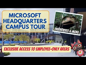 Microsoft Headquarters Campus Tour (Employee-Only Areas!) | VLOG 1 #microsoft #campustour