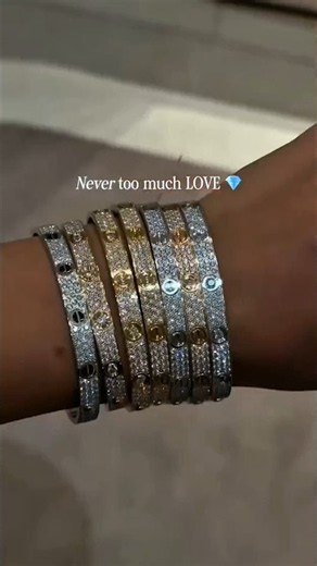 Never Too Much Love 💎✨ | Luxury Diamond Bracelet | High-End Jewelry #jewelry #fashion #bracelet