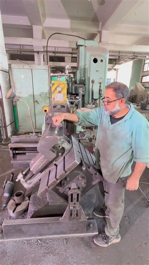 Angled setup on the shaper machine 🔥 #machining