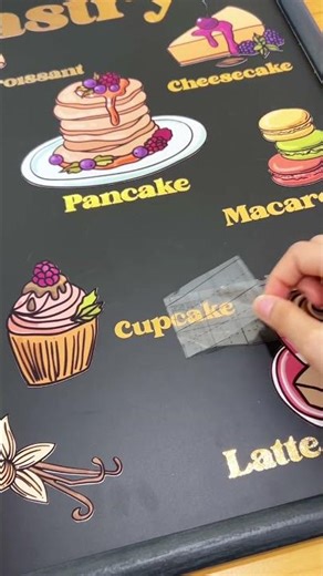 Transform Your Menu with Textured Metallic Vinyl & Magnetic Food Decals!