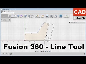Fusion 360 Line Tool | Fusion 360 Line Angle | Fusion 360 Sketch