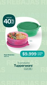1.9K views | ☀️Temporada de REBAJAS en la Tienda Virtual Tupperware® ¡Elegí tus favoritos! ‍♀️ ¿Querés un descuento especial? Pedile el TupperLink a un/a Revendedor/a Independiente. | Tupperware Argentina | Facebook