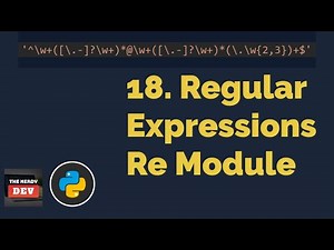 Regular Expressions Re Module | Python Tutorials For Beginners