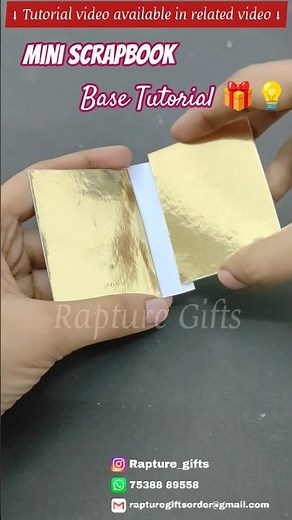 Mini album tutorial 🎁| How to make handmade Mini album💡 Scrapbook Base Making 💫