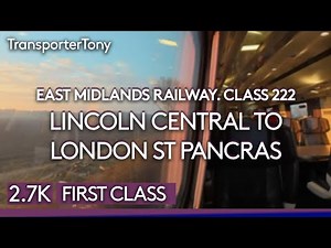 EMR Class 222 journey from Lincoln Central to London St Pancras (full journey)