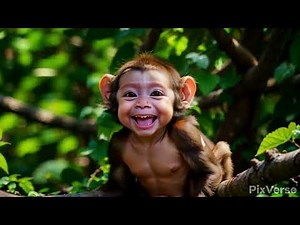AI-Generated Monkey Life Adventure | Educational Wildlife Short