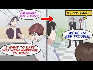 【Manga】My colleague persistently stalked a beautiful clerk at a business partner. One day, his boss