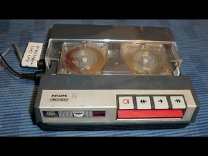 Rare audio tape. Reverse engineer Philips EL3583 dictation machine. Historically important format.