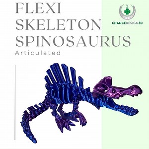 Spinosaurus Skeleton - 3D Printed - Articulated - Sensory/fidget Toy - Dinosaur Collectible - Jurassic Kids Toy/gift - Stress Relief - Etsy Australia