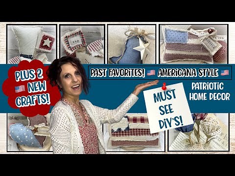 Let’s Get Ready For Red, White & Blue: Past Favorite DIY Patriotic Home Decor +2 New Crafts for 2025