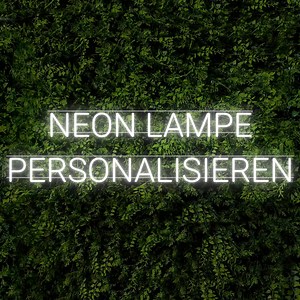 Neon Schriftzug personalisieren - Der Online Konfigurator
