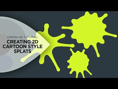 Cinema 4D Tutorial - Creating 2D Cartoon Paint Splats