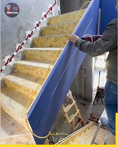 Step Up Your Home: The Magic of Wooden Stair Cladding.🧐😲 #staircaserevolution #architecture | Fun club