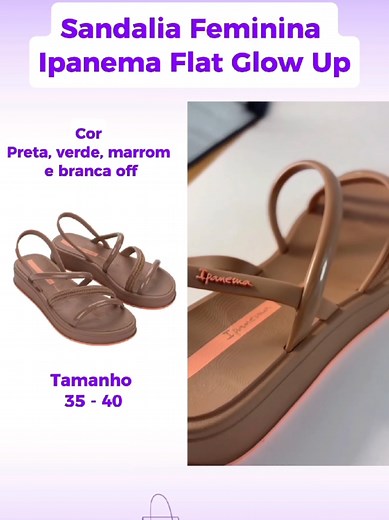 Conforto e estilo na medida certa! 😘✨ Sandália Ipanema: a combinação perfeita de design moderno e conforto para o seu dia a dia. Clique no link no stores, na bio ou comentário e garante a sua hoje!😘🛍✨️ #Ipanema #Sandália #Conforto #ModaFeminina