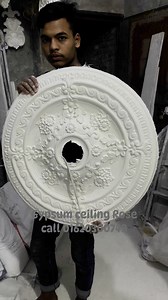 1.4K views · 11 reactions | Centaring gypsum ceiling rose design | CROWN INTERIOR DECORATION | Facebook