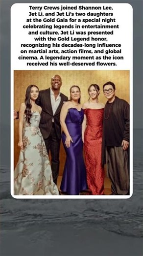 Terry Crews & Bruce Lee’s Daughter Show Up for Jet Li’s BIG Night! #terrycrews #brucelee #jetli