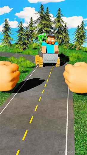 Minecraft Bedrock vs Spike Bollard: Epic Crash Test