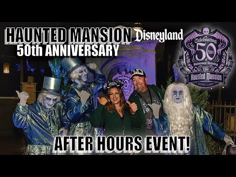 Haunted Mansion 50th Anniversary Afterhours Event at Disneyland | On ride Surprises, Merch & More!