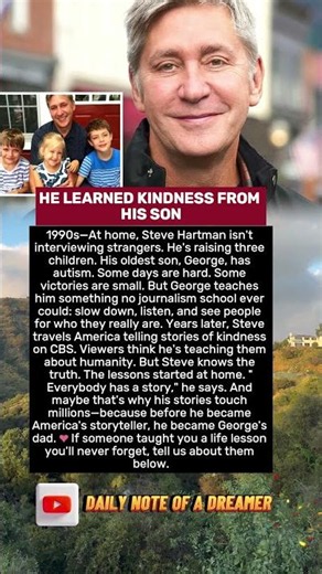 HE LEARNED KINDNESS FROM HIS SON