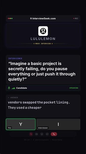 lululemon Interview: How to Answer 'Project Failure' Questions