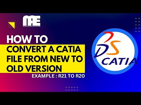 #FormationCATIA | #EP08 - How to convert a CATIA file from a new version to an old one