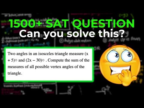Want 1500+ on SAT? Solve this.