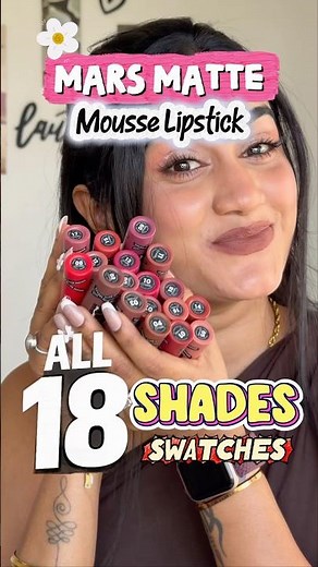 Swatching ALL 18 Shades 😱 MARS Matte Muse Mousse | Nude to Bold 💄 #marscosmetics