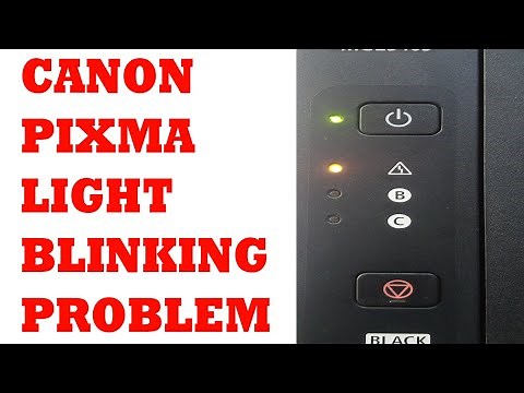Canon PIXMA light blinking error problem solved