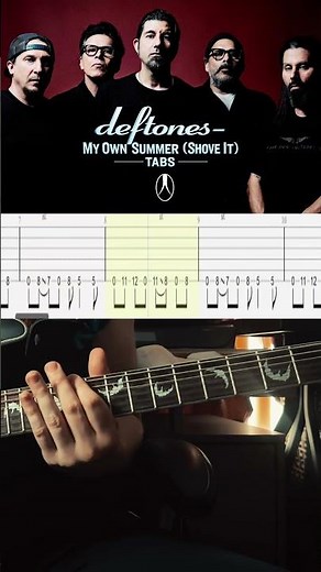 DEFTONES - My Own Summer (Shove It) TABS & Tutorial #guitarshorts #guitar #deftones #guitarcover